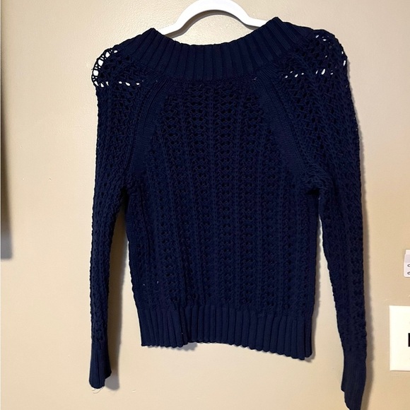 J. Crew Wide Neck Pointelle Beach Sweater - Picture 4 of 8